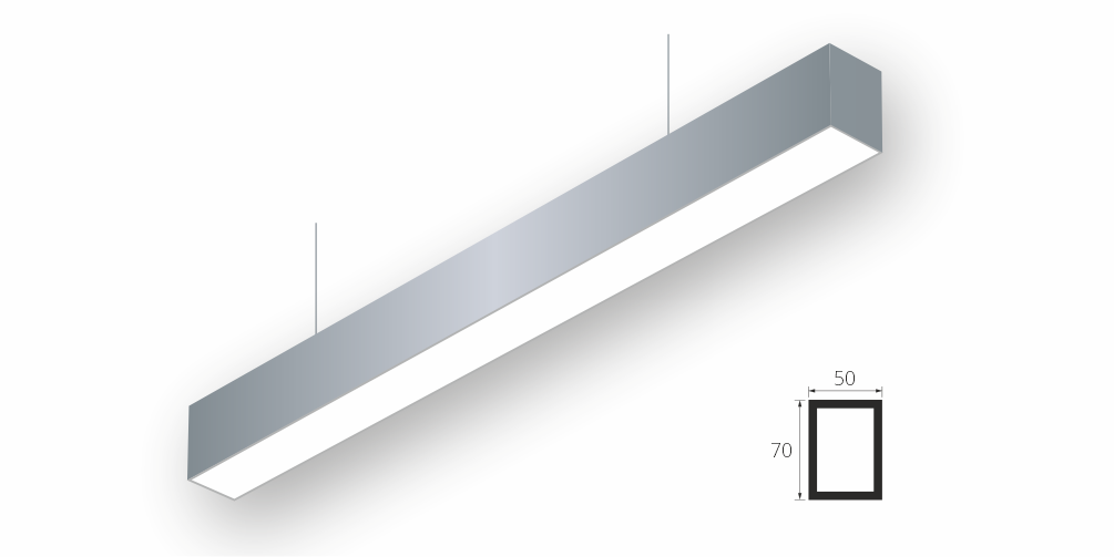 Подвесной светильник line pro 50x50